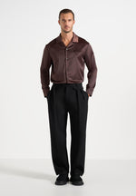 Constant - Satin Overshirt - Brown