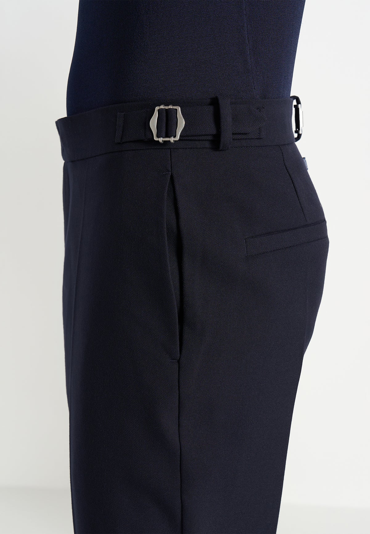 Hubert - Slim Fit Wool-Blend Tailored Pants - Dark Navy