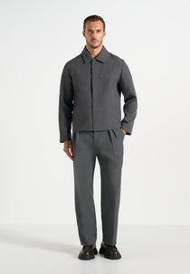 Téo - Minimal Tailored Jacket - Charcoal Grey