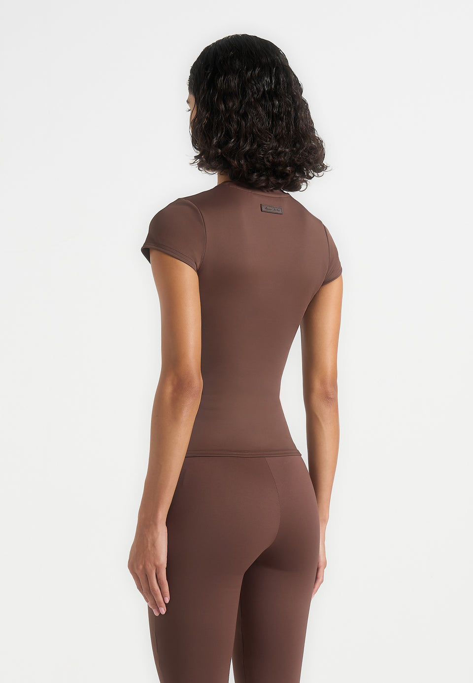 Wren - Cap Sleeve Baby Tee - Brown