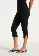 Zola - Knit Capri Leggings - Black