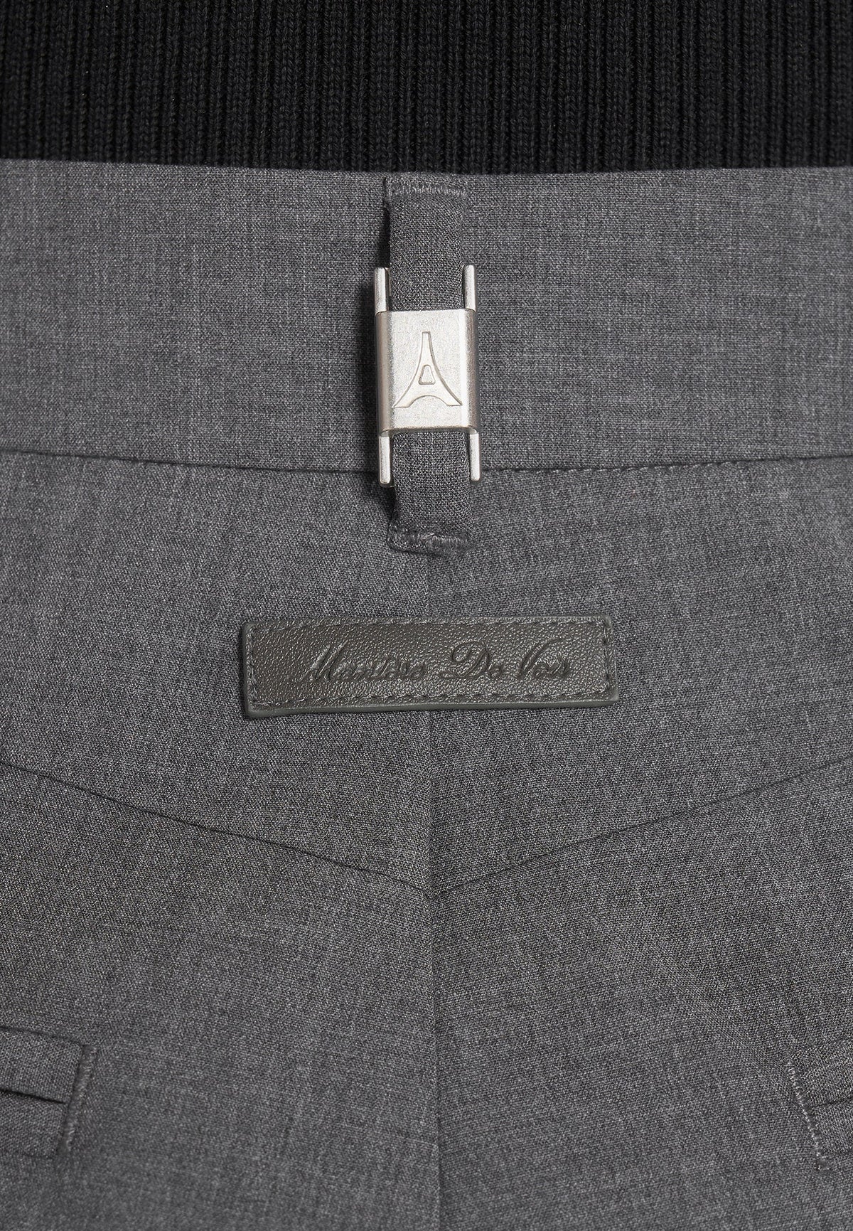 Julie - Tailored Twin Pleat Wool-Blend Pants - Grey