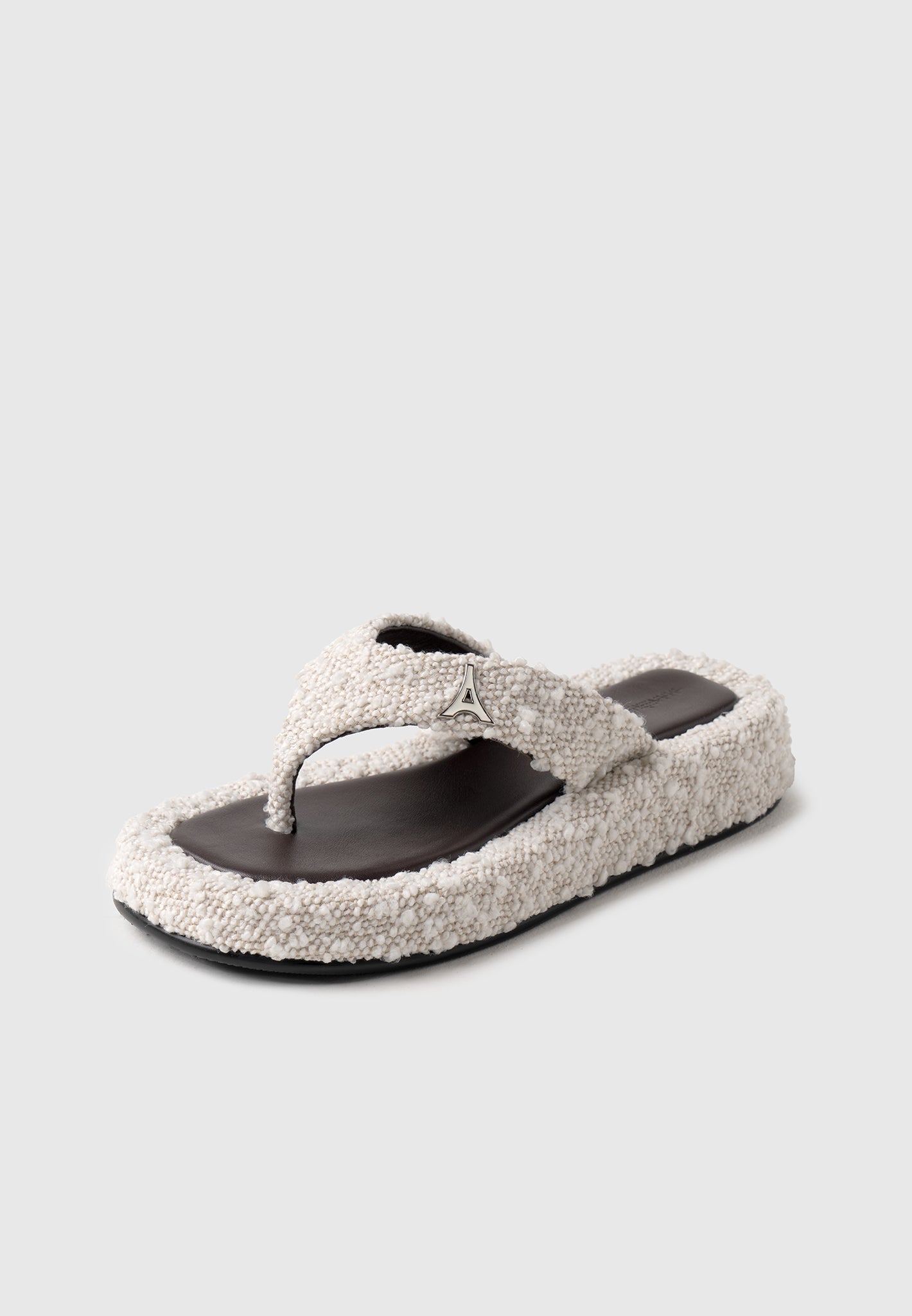 boucle-flatform-sandals-off-white-brown