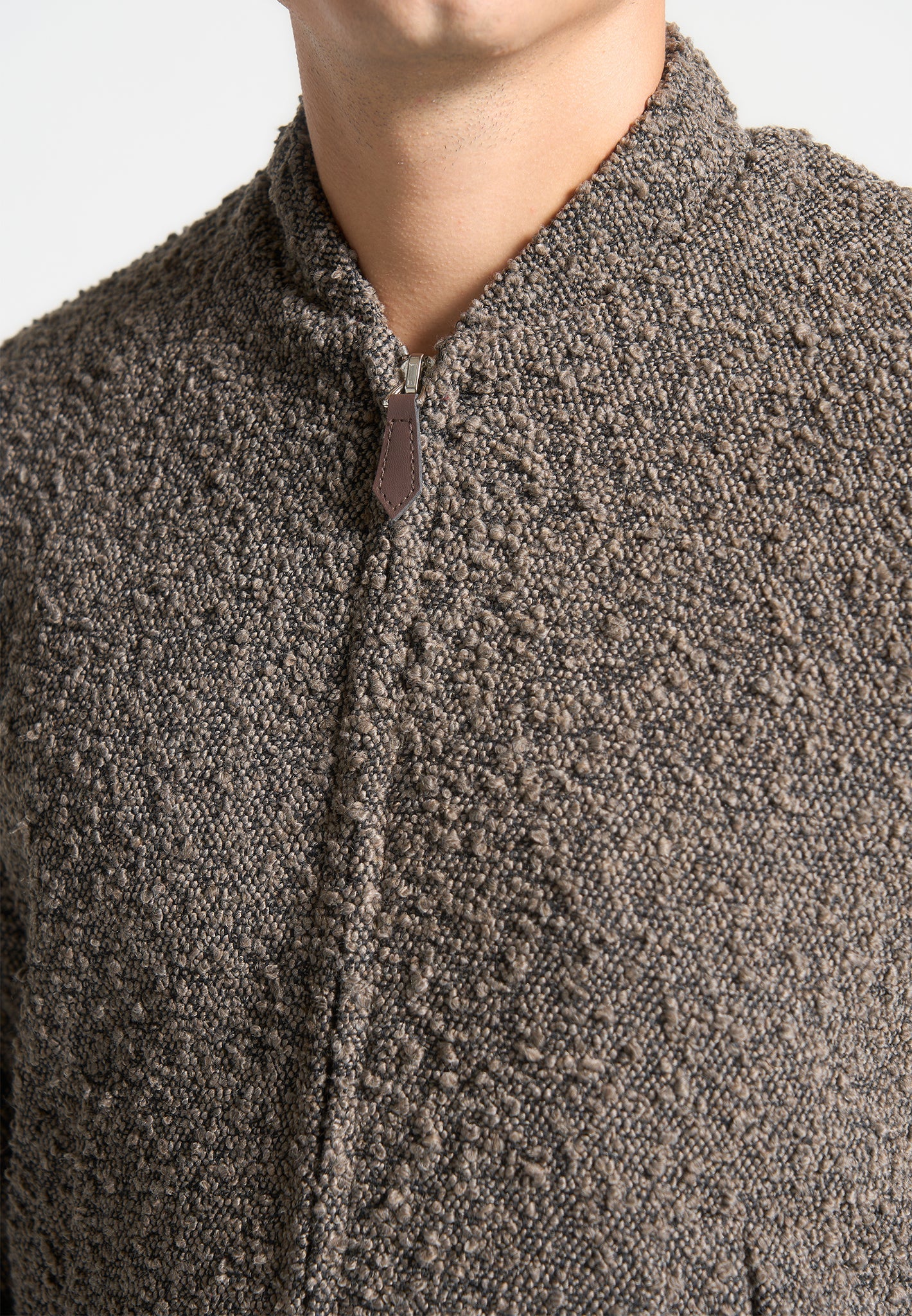 boucle-zip-through-bomber-jacket-brown