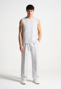 Fabien - Boxy Textured Vest - Grey