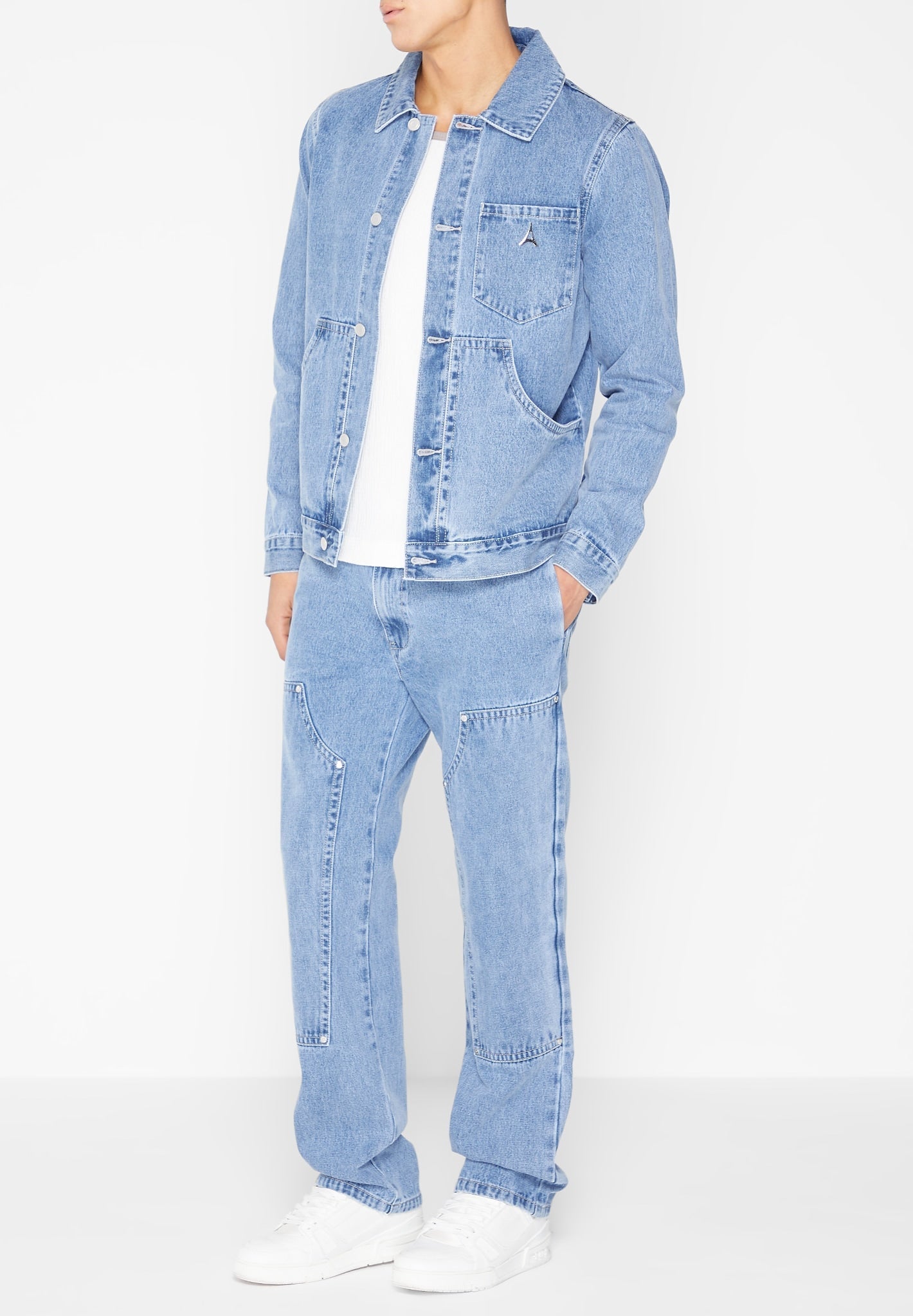 Zara - Carpenter Pocket Jeans - Light Blue - Men