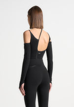 contrast-asymmetric-bodysuit-black