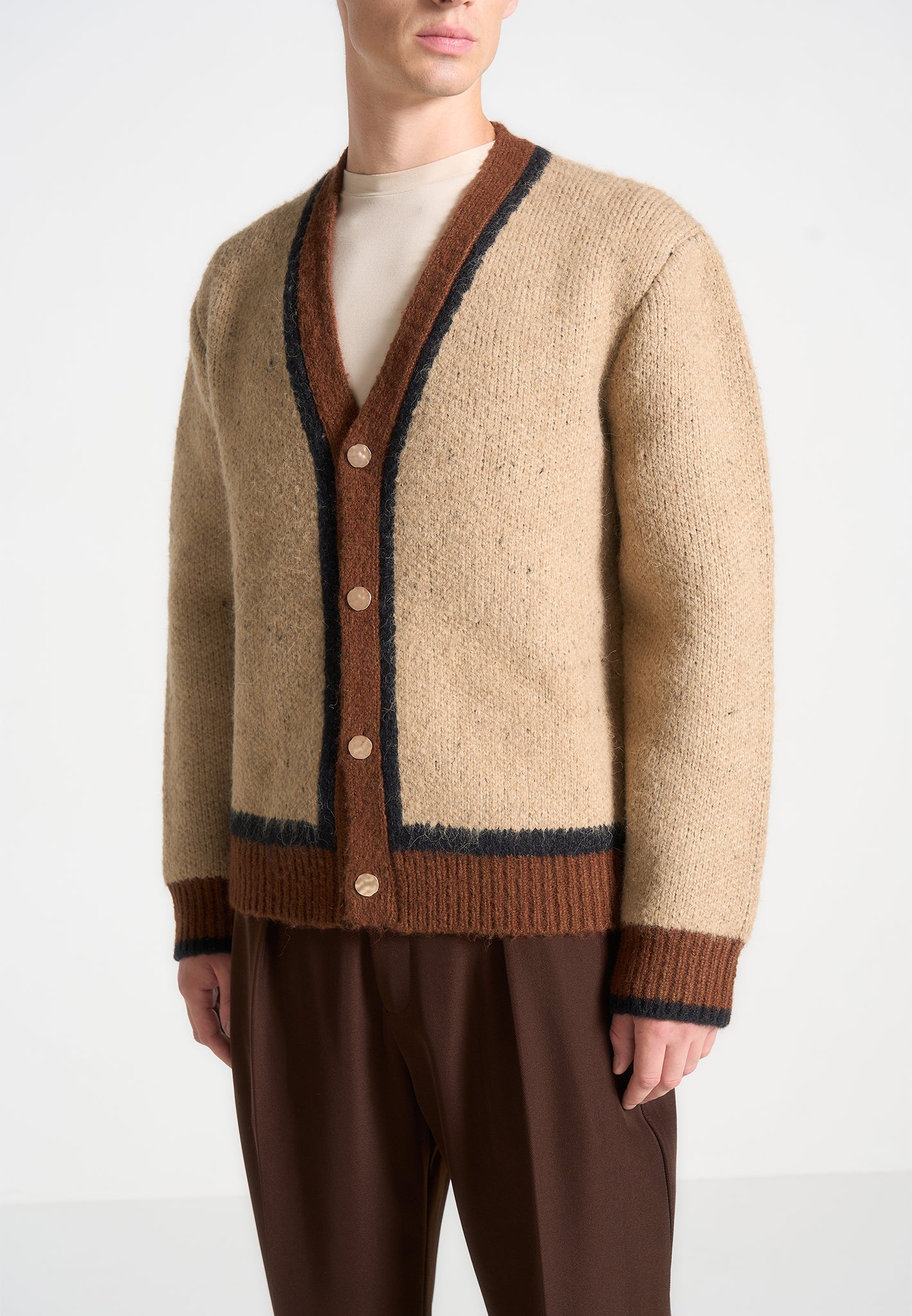 contrast-knit-cardigan-beige