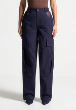 high-rise-drill-cargo-pants-indigo