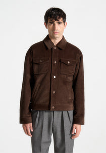 Corduroy Trucker Jacket - Brown