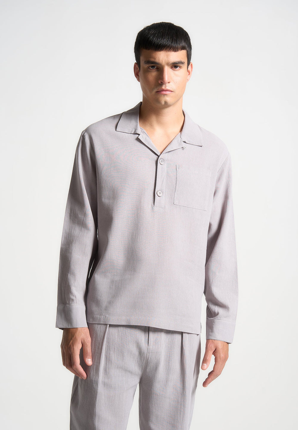 crinkled-linen-pullover-shirt-grey