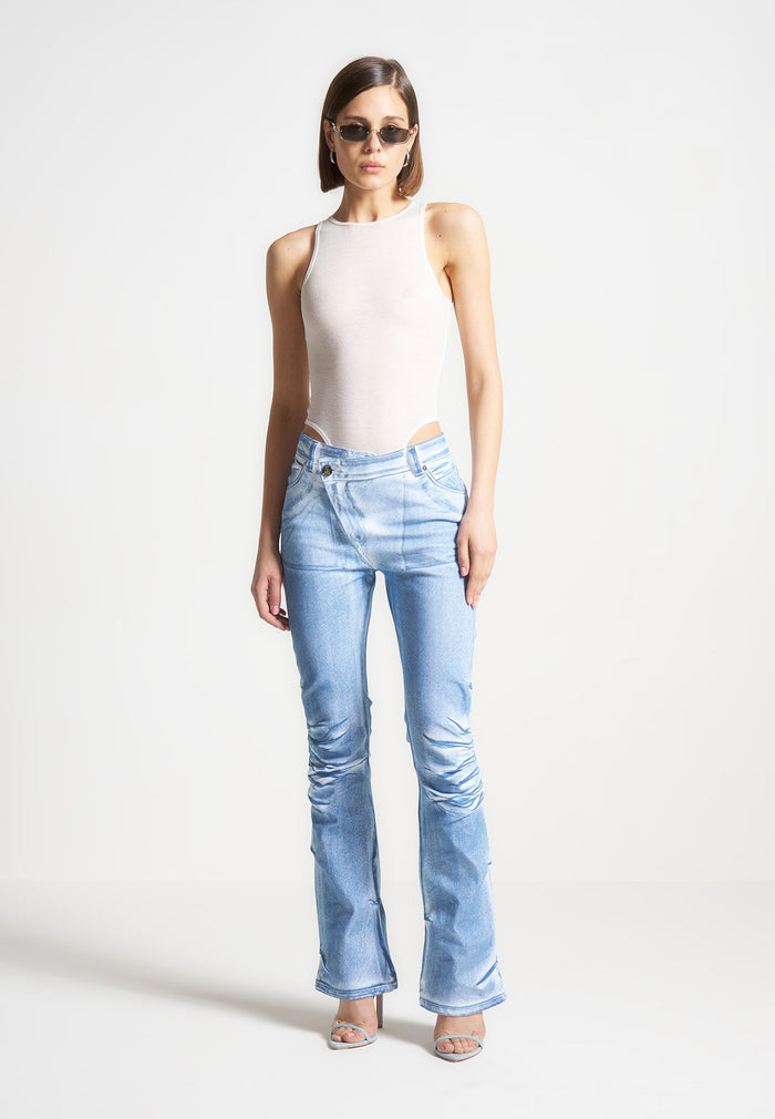 denim-effect-tacked-fit-and-flare-jeans-white-blue