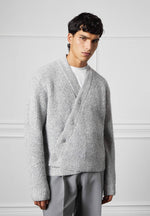 double-breasted-brushed-knit-cardigan-grey