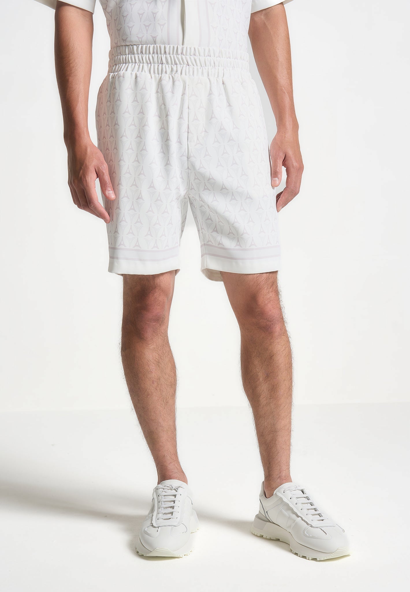 Jordan - Eiffel Monogram Shorts - White 
