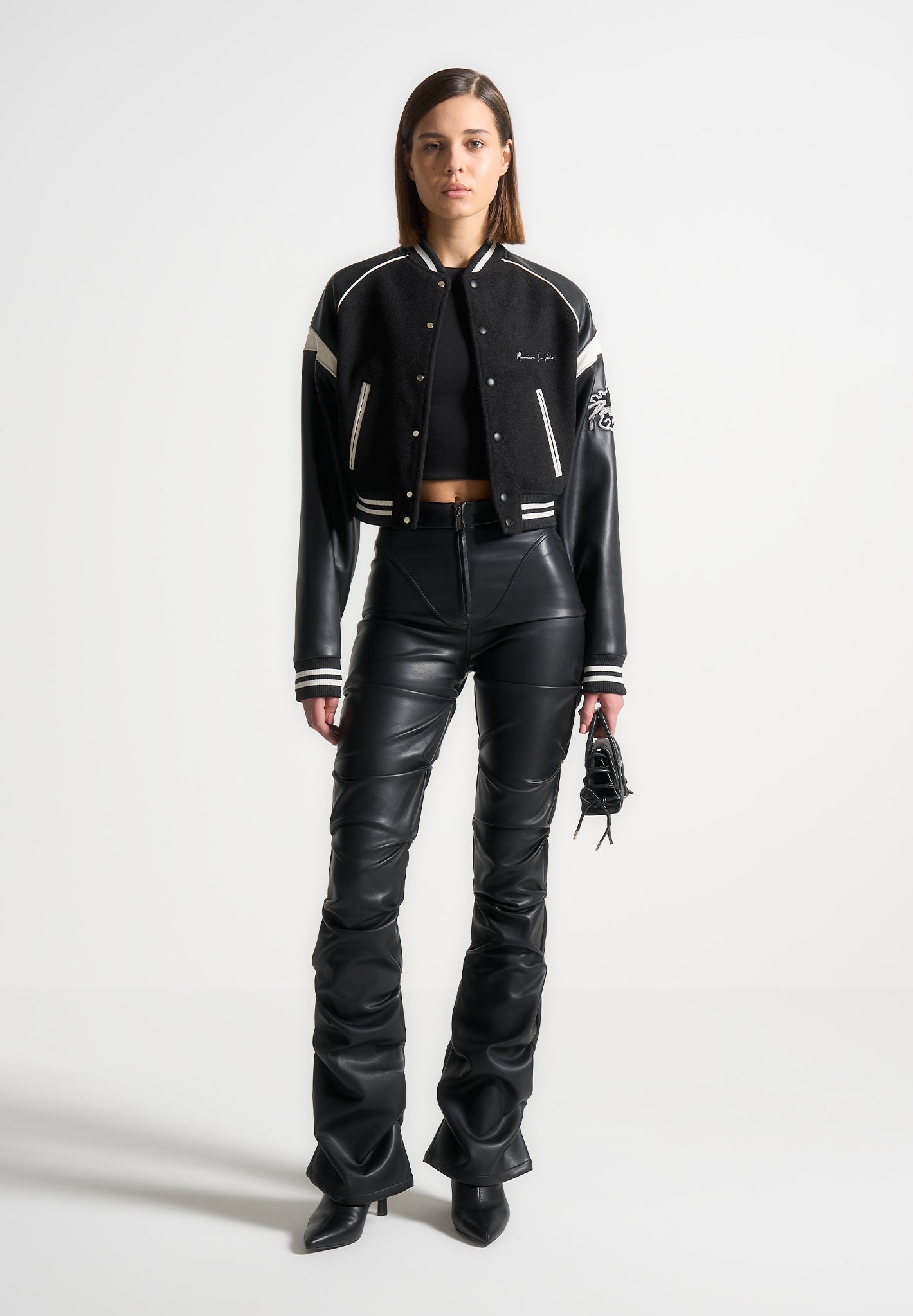 Eiffel Varsity Jacket - Black | Manière De Voir USA