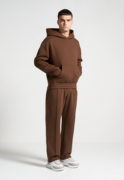 eternel-cropped-hoodie-brown