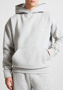 Victor - Eiffel Embossed Hoodie - Grey