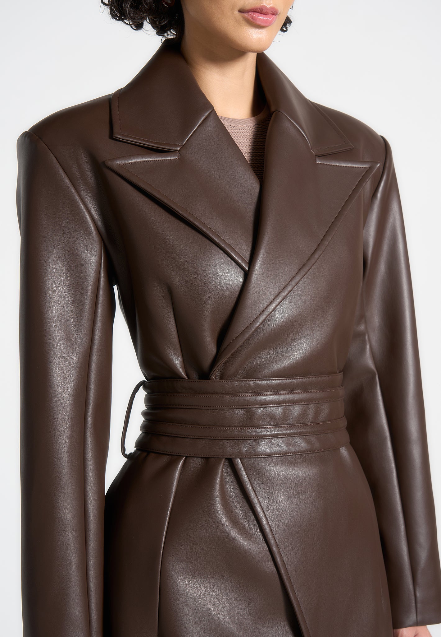 leather-asymmetric-belted-coat-brown