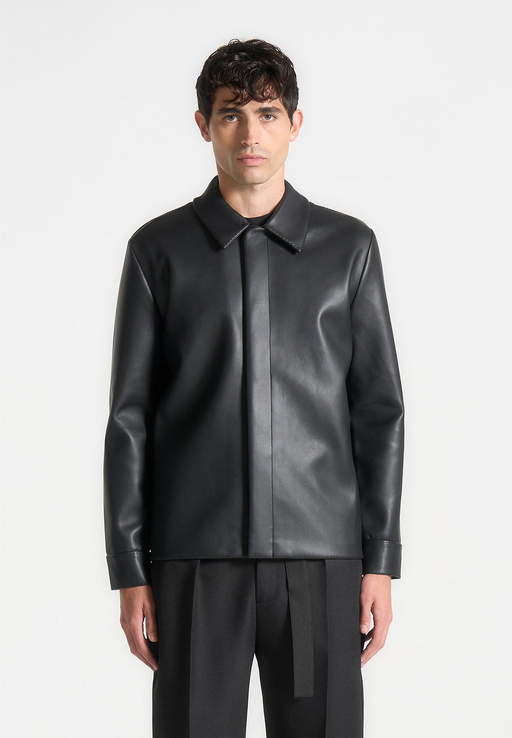 minimal-leather-shirt-black