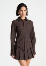 pinstripe-angled-shirt-brown