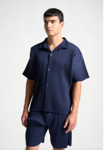 pleated-shirt-navy