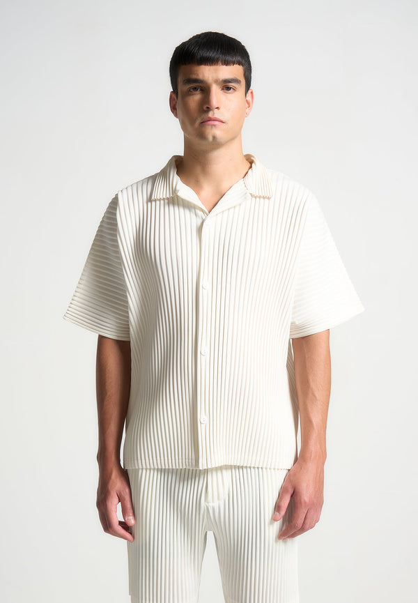 Pascal - Pleated Shirt - Off White