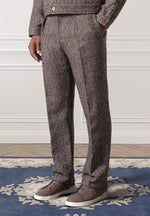 relaxed-fit-herringbone-pleated-tailored-trousers-brown