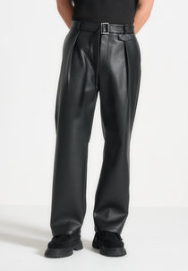 Charlie Black Leather Pants Wide Leg Charlie Faux Leather Wide Leg