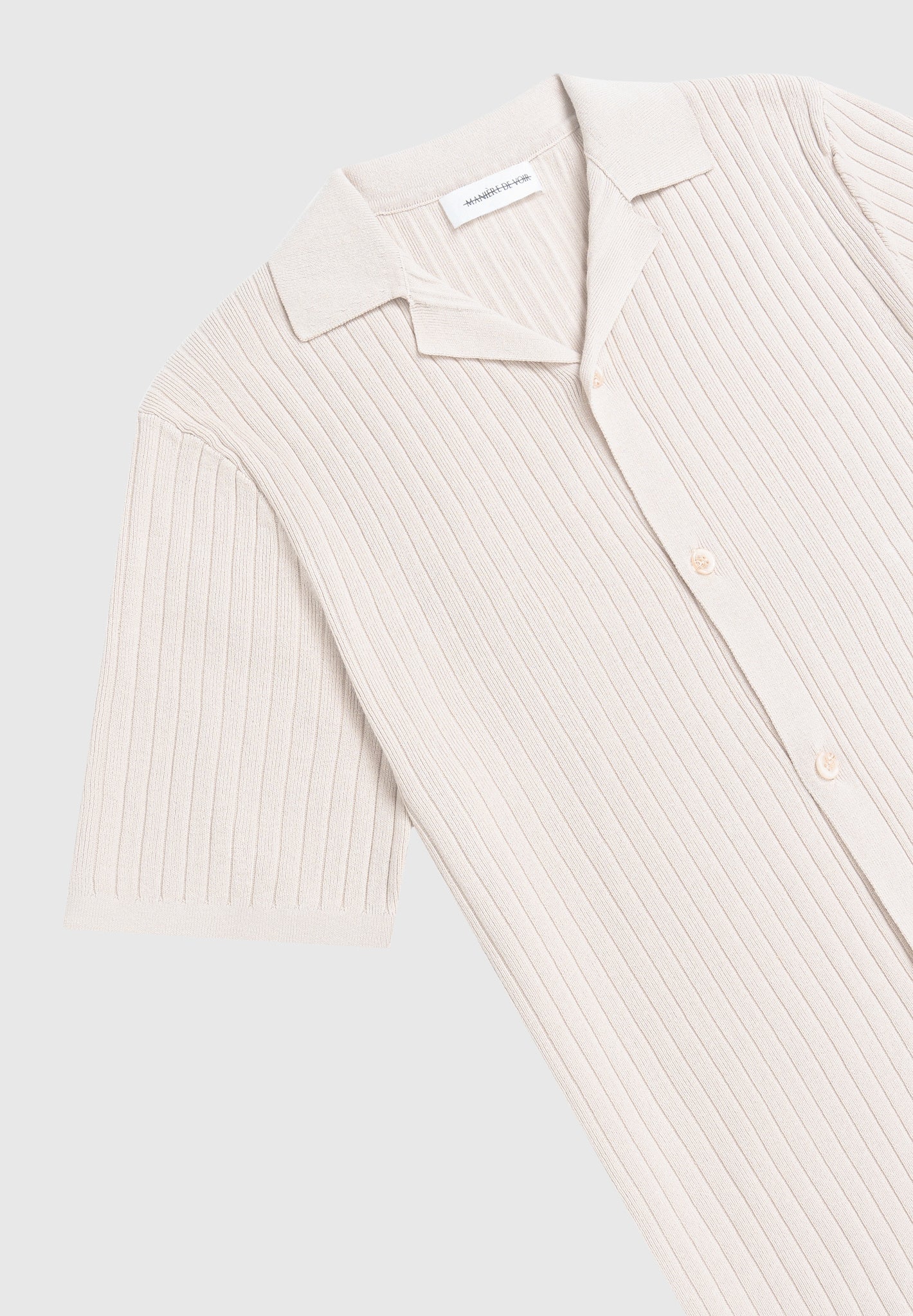 ribbed-knit-revere-shirt-cream