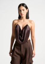 satin-cowl-neck-top-with-chain-detail-brown