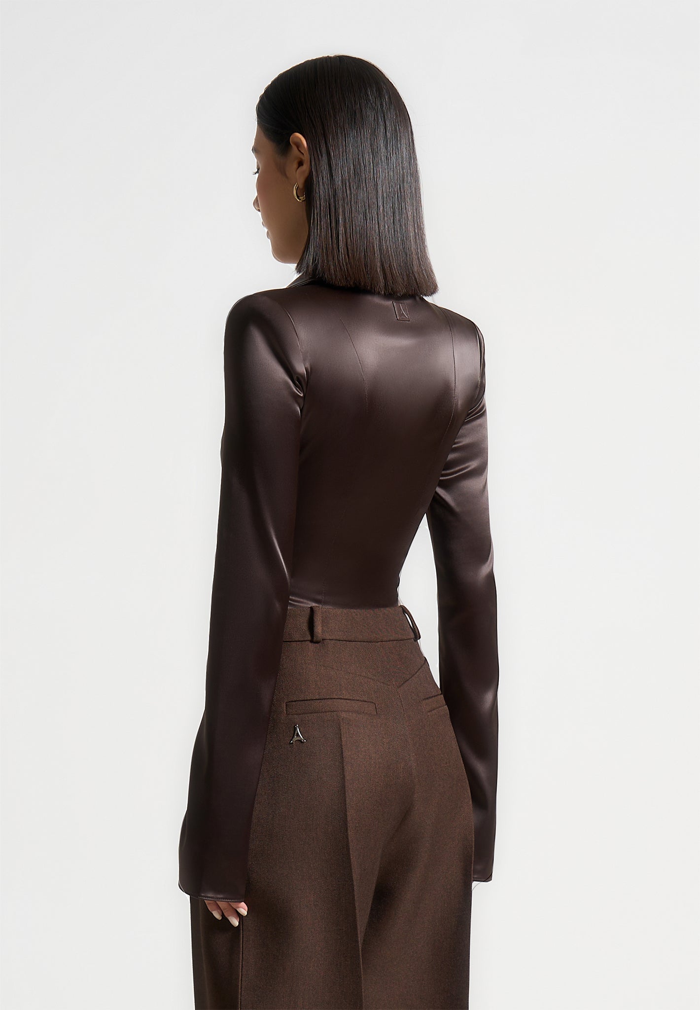 wide-shoulder-satin-shirt-bodysuit-brown