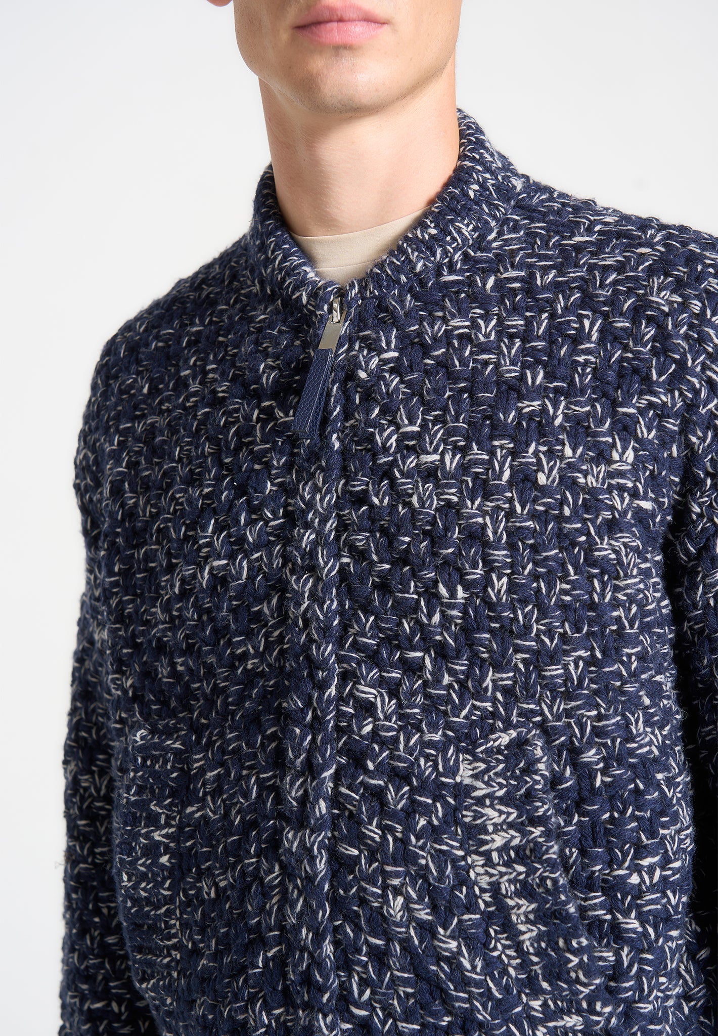 darel-speckled-knit-bomber-jacket-navy