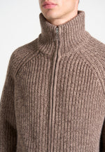 speckled-wool-zip-up-cardigan-taupe