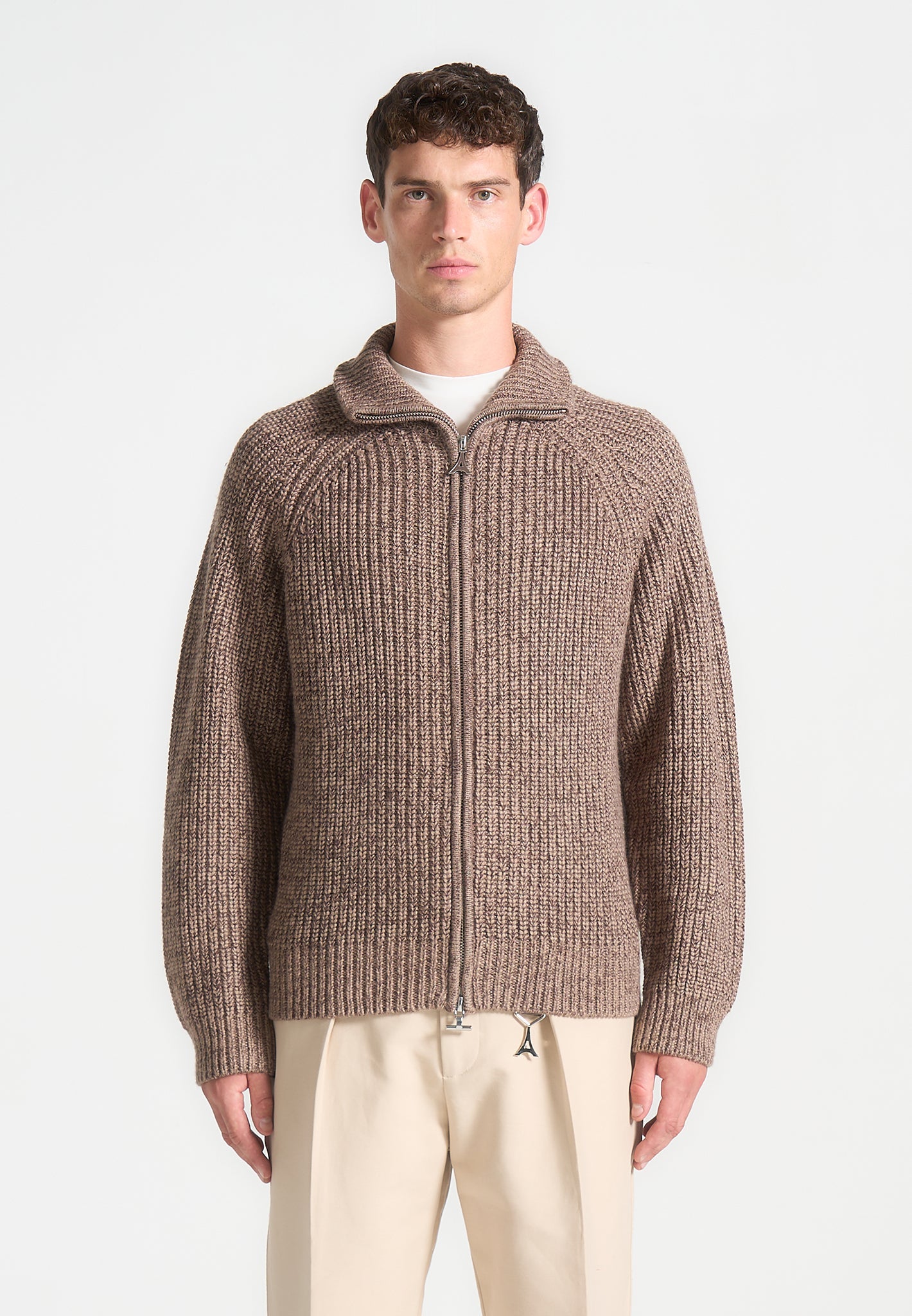 speckled-wool-zip-up-cardigan-taupe