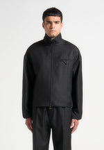 tailored-funnel-neck-jacket-black