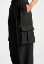 tailored-pleated-cargo-trousers-black-1