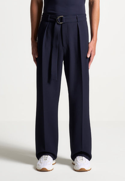 textured-belted-tailored-