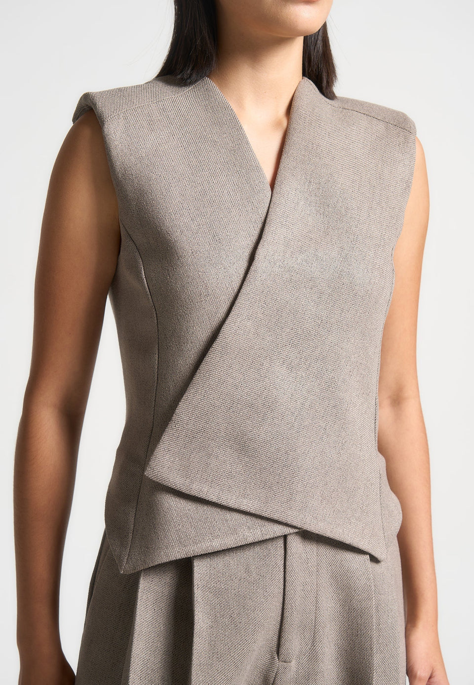 laurence-textured-tailored-wrap-waistcoat-taupe
