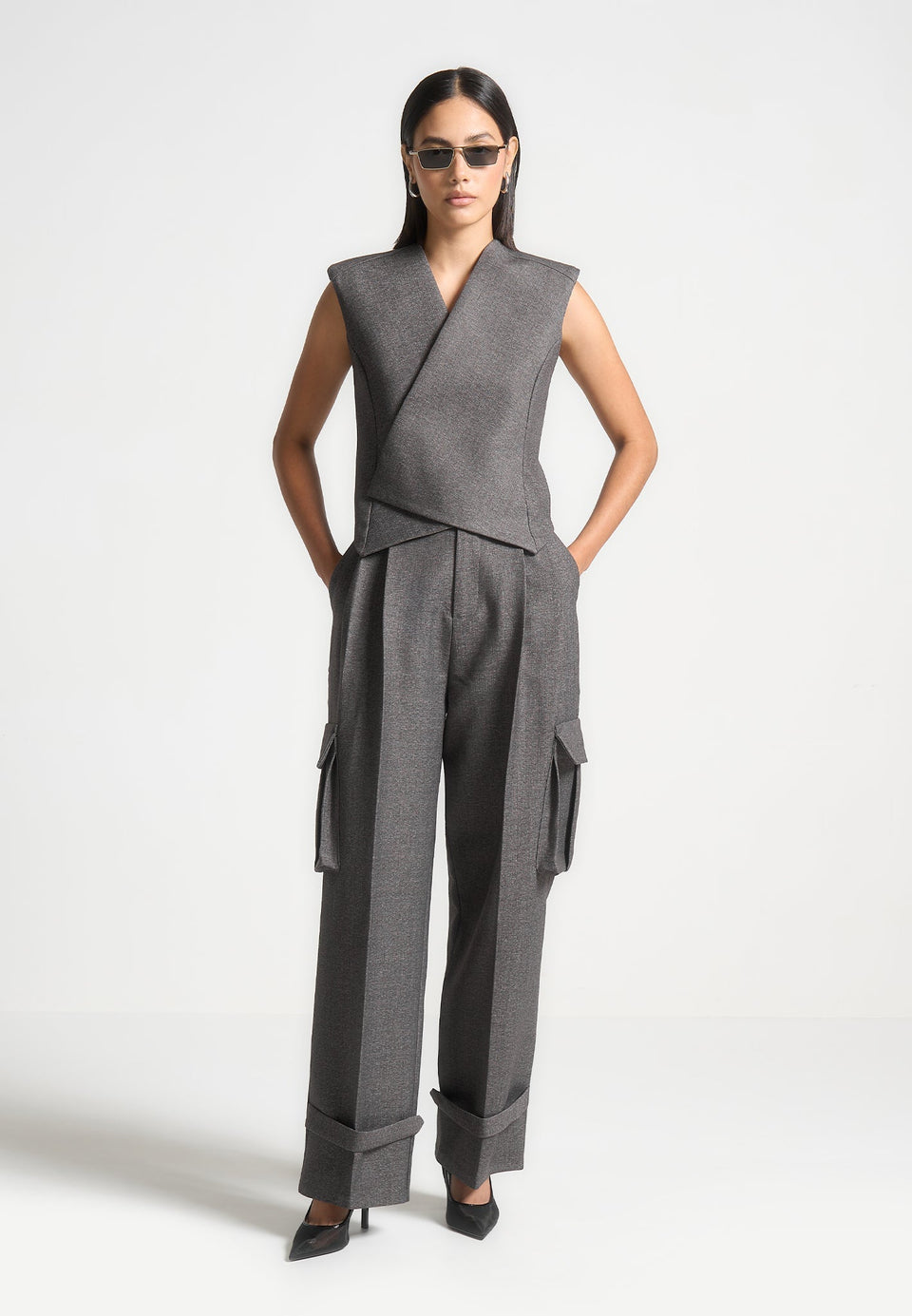 laurence-textured-tailored-wrap-waistcoat-grey-marl
