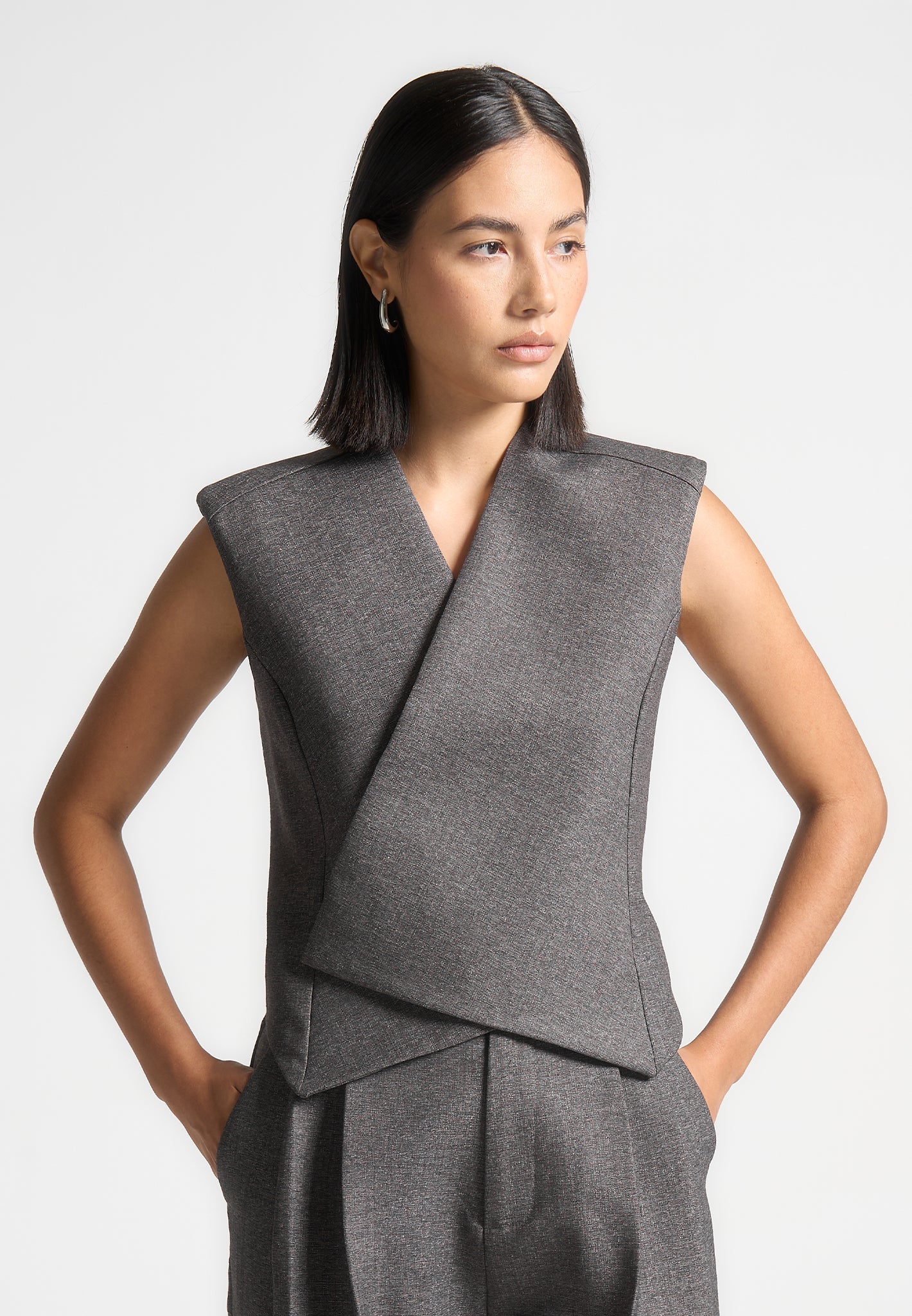 laurence-textured-tailored-wrap-waistcoat-grey-marl