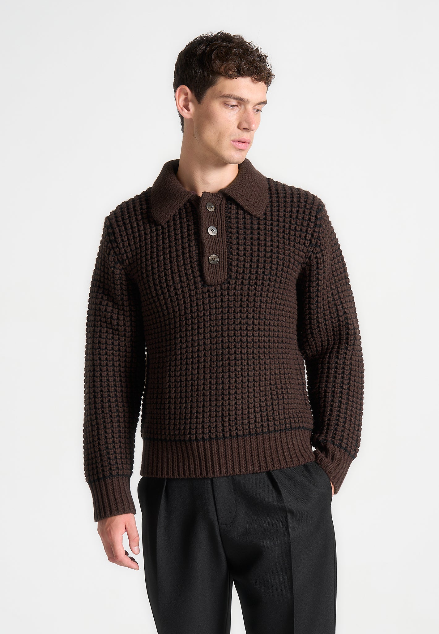 textured-wool-knit-polo-jumper-brown