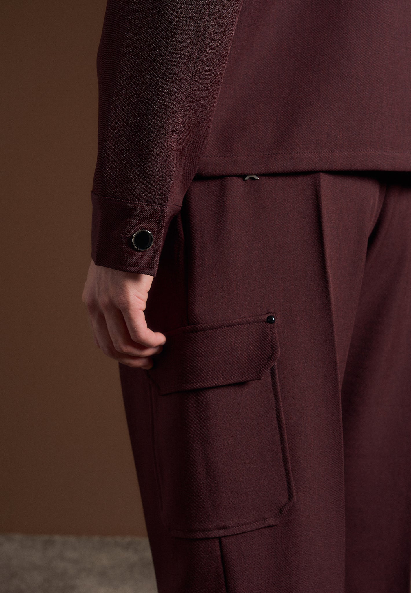 relaxed-fit-twill-pocket-trousers-wine-red