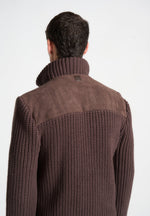 suede-knit-jacket-brown