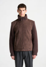 suede-knit-jacket-brown