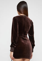 velour-mini-dress-brown